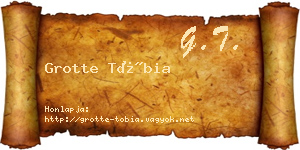 Grotte Tóbia névjegykártya